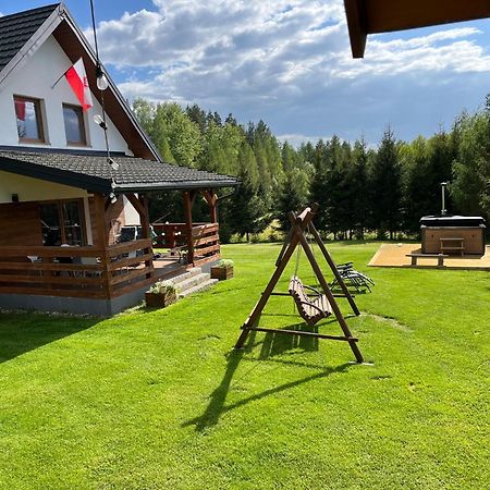 Domek Z Kominkiem Nad Jeziorem Z Jacuzzi Ogrodowym Sumowo (Sejny) Exterior foto
