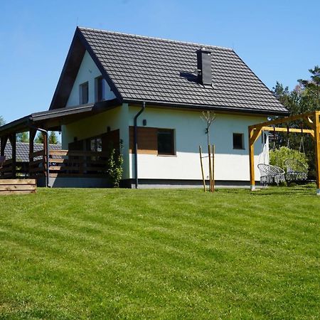 Domek Z Kominkiem Nad Jeziorem Z Jacuzzi Ogrodowym Sumowo (Sejny) Exterior foto
