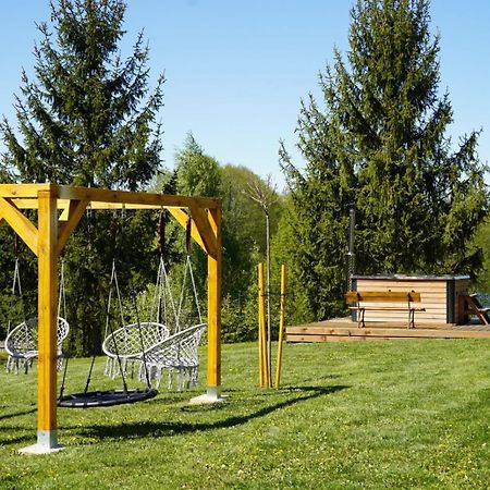 Domek Z Kominkiem Nad Jeziorem Z Jacuzzi Ogrodowym Sumowo (Sejny) Exterior foto
