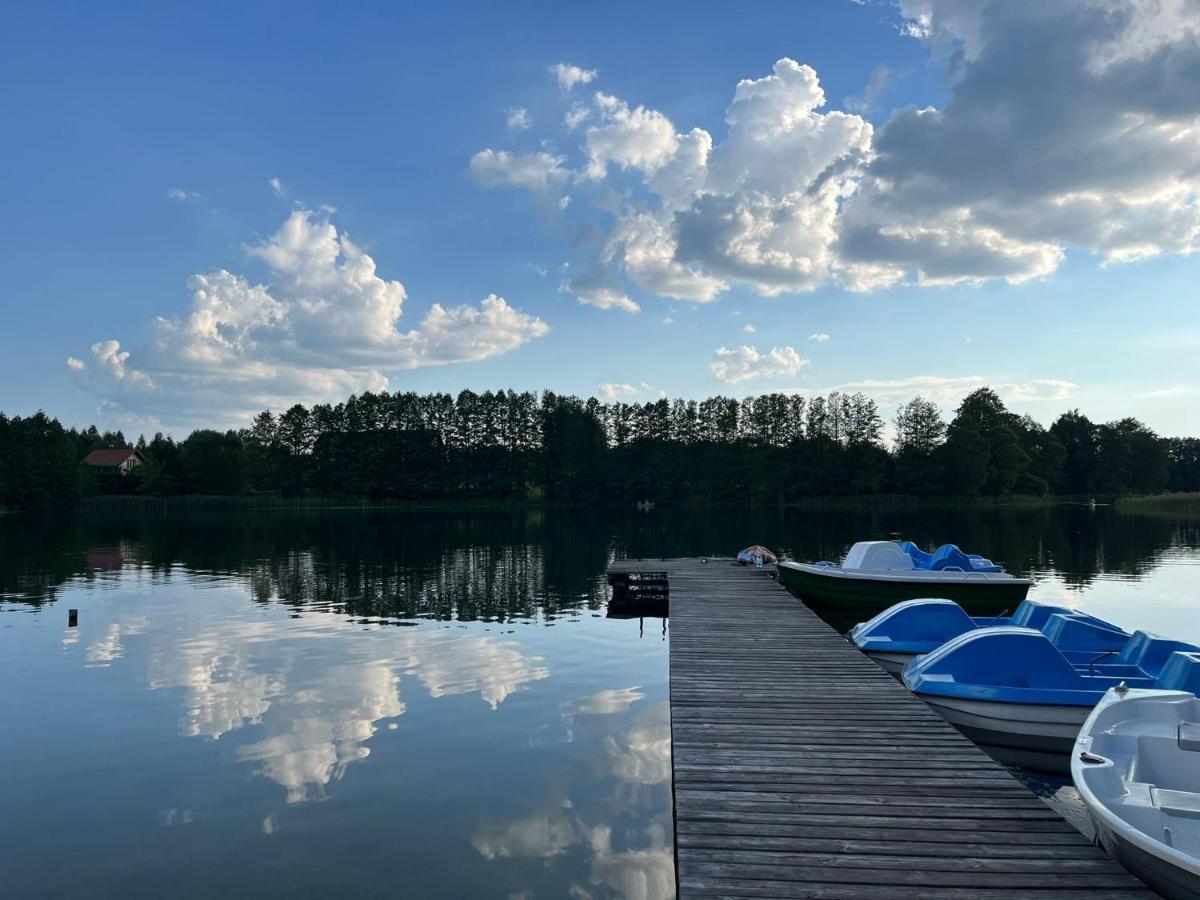 Domek Z Kominkiem Nad Jeziorem Z Jacuzzi Ogrodowym Sumowo (Sejny) Exterior foto